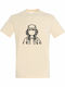 T-shirt Unisex " Stranger Things Dustin Minimal Design " Cream