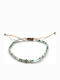 Chrysostomos Men's Macrame Bracelet Made of Leather 17cm