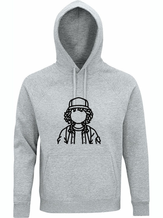 kirikoko Kinder-Sweatshirt mit Kapuze Grey Mela...