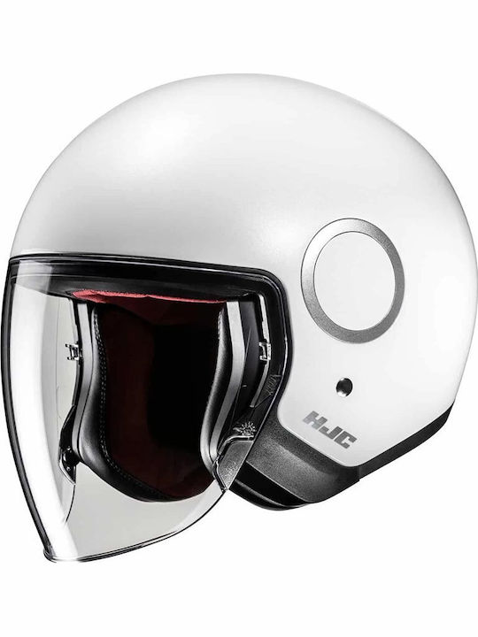 HJC RPHA 40 Retro Pearl White Motorcycle Helmet Jet ECE 22.06