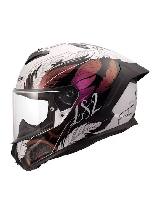 LS2 FF820 Rapid III Boho Gloss White/Black/Pink...