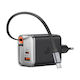 Mcdodo Charger GaN with USB-A Port and USB-C Port and Cable USB-C 40W Power Delivery Blacks (FreeGo CH-4281)