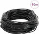 Vidaxl Black Leather Rope Ø2 mm X 10 m Leather