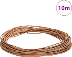 vidaXL Leder Schnürsenkel Braun Ø1,5 mm x 10 m ...