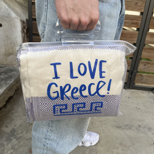 Pestemal Πετσέτα Θαλάσσης Βαμβακερή Μωβ 180x100εκ.