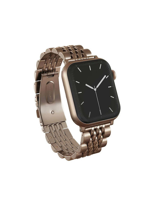 Burga Armband Rostfreier Stahl Rose Gold (Apple Watch 4/5/6/7/8/9/10/11, SE, Ultra)