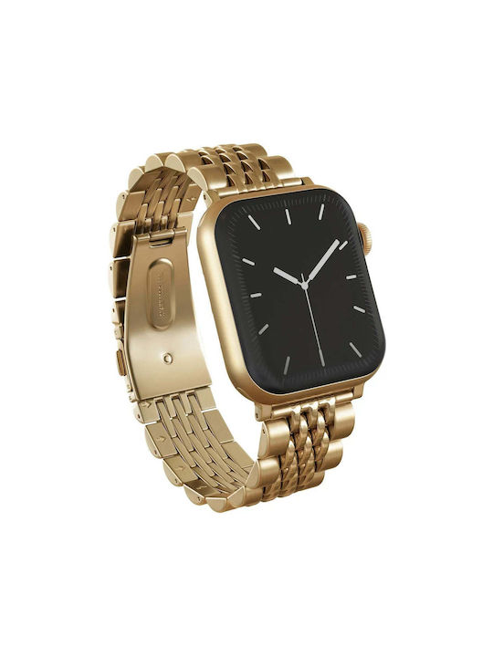 Burga Armband Rostfreier Stahl Gold (Apple Watch 4/5/6/7/8/9/10/11, SE, Ultra)
