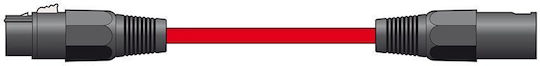 Citronic XLR male to XLR female 3m Cable Red (XF-XM300RD)