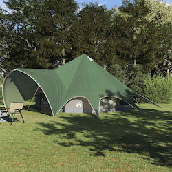 vidaXL Σκηνίτσα Teepee Σκηνή Camping Πράσινη 3 ...