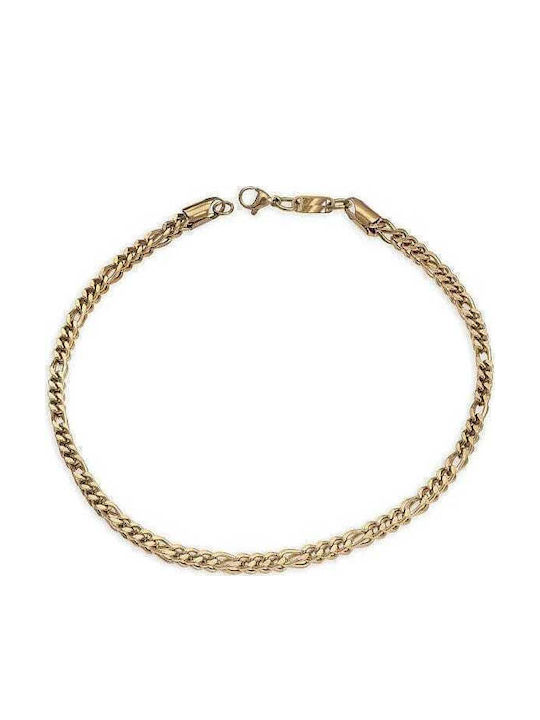 Chain Neck Spiral made of Stainless Steel Gold-plated Thin Thickness 5mm and Length 58cm