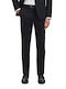 Hose Anzug Elastisch in Schlanker Passform Black