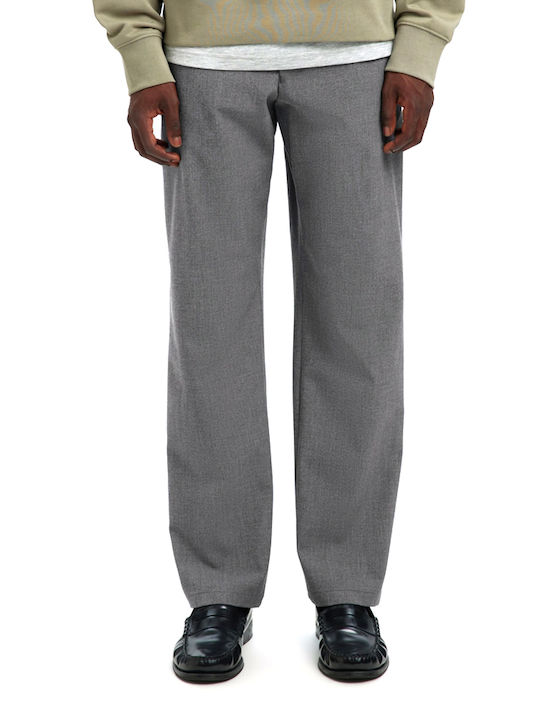 Selected Trousers Elastic in Regular Fit Gray