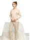 Sexen Set Pijamale pentru Femei Dark Beige Christmas