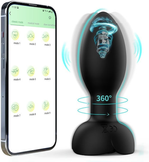 Ophelia's Dream Anal Plug with Wireless Functionality and Vibration Black