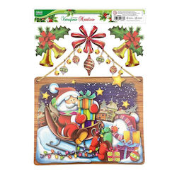 Autocolante Lebez Christmas Glitter Fereastra 30x37cm Autocolante Lebez Christmas Glitter Fereastra 30x37cm