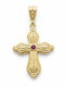 Gatsa Byzantine Cross from Gold Plated Silver