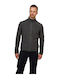 Men's Fleece Cardigan Gray