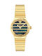 Versace Greca Logo Γυναικείο Ρολόι Μπαταρίας με Χρυσό Μεταλλικό Μπρασελέ