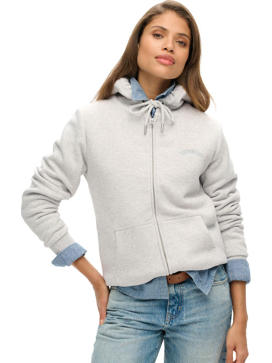 Superdry D2 Ovin Women's Sweatshirt Jacket Gray