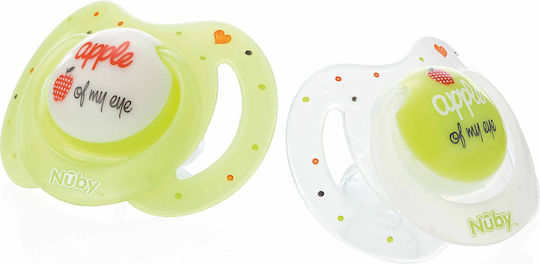 Nuby Orthodontic Pacifier Silicone Night Green for 0-6 months