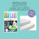 Μαρκαδοροι Schneider Paint-it 320 4mm Σετ 6 Pastel Μεταλλικά Χρώματα Δώρο Τελάρο 24χ30