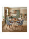 Viva Dining Room Polypropylene Chair Grey - Natural 48.5x54x80cm