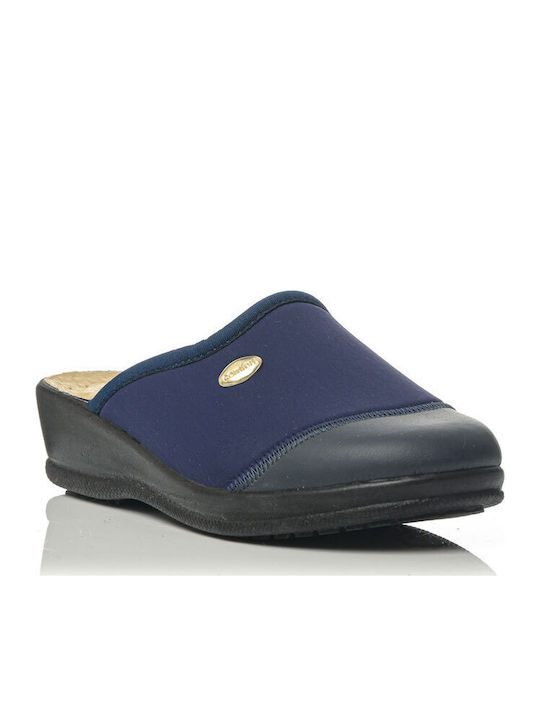 Sunshine Anatomische Damen Hausschuhe Blau