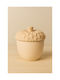 Handmade Aromatic Soy Candle in Handmade Oak-Shaped Jar 10x11cm 500g