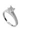 Goldjewels Μονόπετρο από Λευκόχρυσο 14K με Ζιργκόν