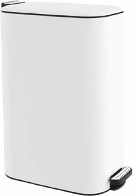 Delta Cleaning Inox Καλαθάκι Μπάνιου 6lt Λευκό