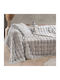Rythmos Rabbit Three-Seater Sofa Throw Fur 180x280cm Gray