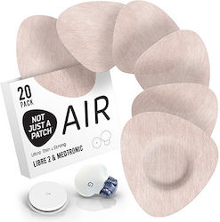 Nicht Nur Ein Pflaster Air Wasserdichtes Autokollantes Sensoren Freestyle Libre 2 Plus Medtronic Guardian & Dexcom G7 20 Stück – Beige Hell