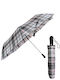 Rain Windproof Automatic Umbrella Compact Gray