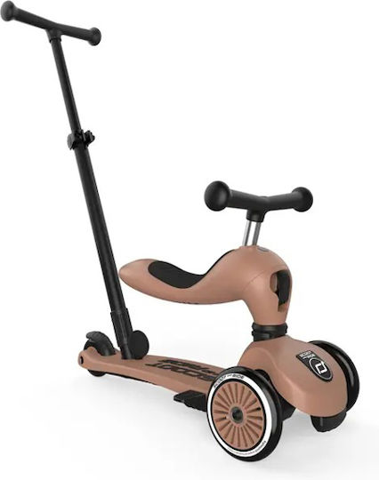 Scoot & Ride Kinderroller Highwaykick 1 Push & Go 3-Rad mit Sitz Mocha