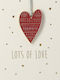Raeder Mini Card Metallic Decoration Heart