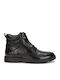 Leder Schwarz Herrenstiefel Anatomisch