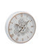 Keskor Wanduhr Kunststoff Weiß 40x7cm