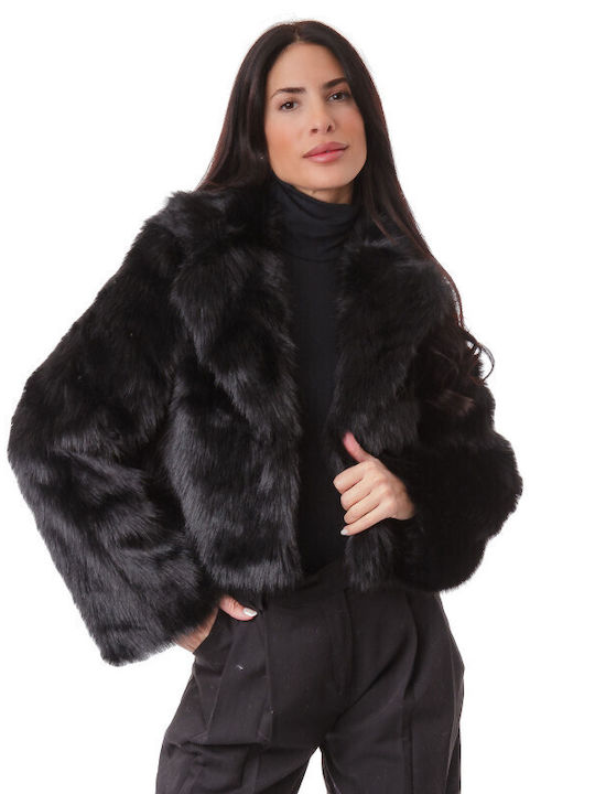 Women's Short Fur Black