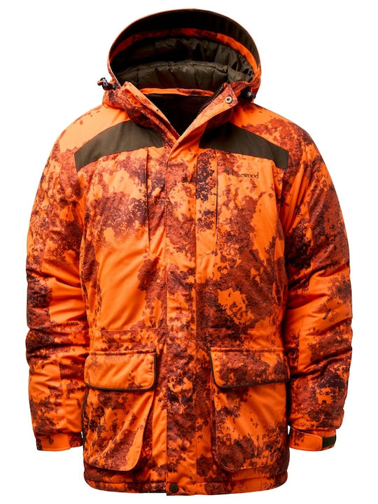 Pinewood Smaland Abisko Αδιάβροχο Κυνηγετικό Μπουφάν Fleece Πορτοκαλί