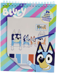 Bluey Watercolour Colouring Book 24 Τεμ