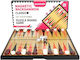 Zita Toys Magnetisch Backgammon/Schach aus Holz 28.8x14.9cm