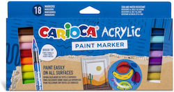 Carioca Brush Tip Set 12 Culori Carioca Brush Tip Set 12 Culori