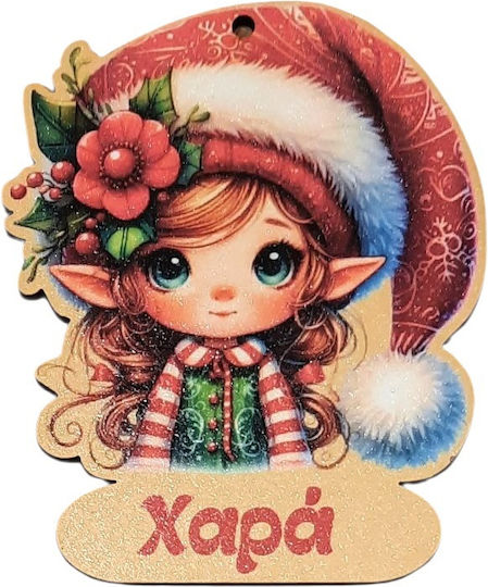 Holzhandwerksdekoration 9x7cm 1Stück Elf Mädchen Name Anhänger Oder Magnet Baum Schmuck Oder Andere Handwerkskunst