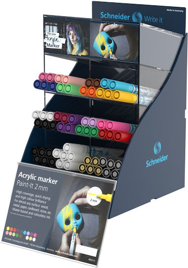 Schneider Paint-it 310 Stand 61 Stück Spezial Bastelfarben