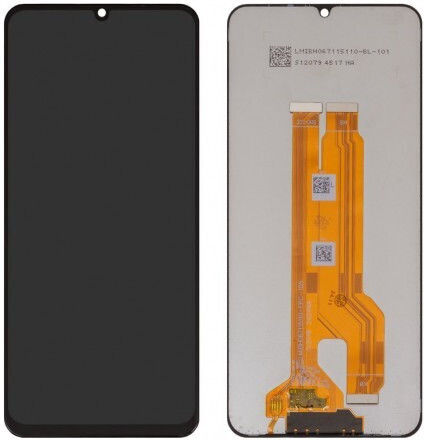 O ecran cu Mecanism Tactil și Cadru pentru Realme C61, Realme C63 (Negru)