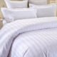 Mattex Hotel Satin Stripe Sheet 1cm Pima Danae 160x280cm 80% Cotton 20% Polyester Tc300 170x280