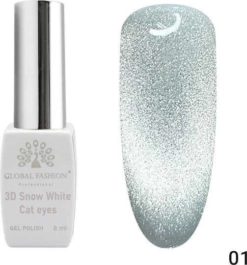 Global Fashion Semi-Permanent Nail Polish 01 Cat Eye 1pcs