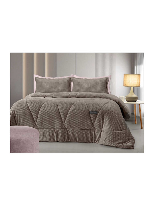 Saint Clair Duvet Cover Queen 220x240cm Vison 660 GSMGsm