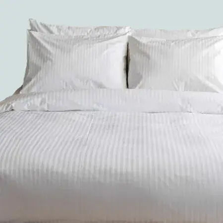 Mattex Μαξιλαροθήκη Ξενοδοχείου Ριγέ από 100% Βαμβάκι 72x52εκ.