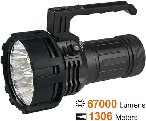 Acebeam Επαναφορτιζόμενος Προβολέας Χειρός LED IP68 με Μέγιστη Φωτεινότητα 67lm